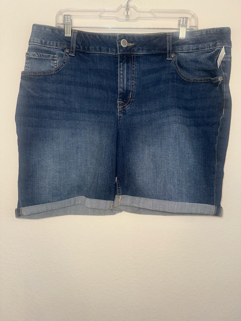 Maurices‎ Medium Dark Blue Cuffed Denim Shorts